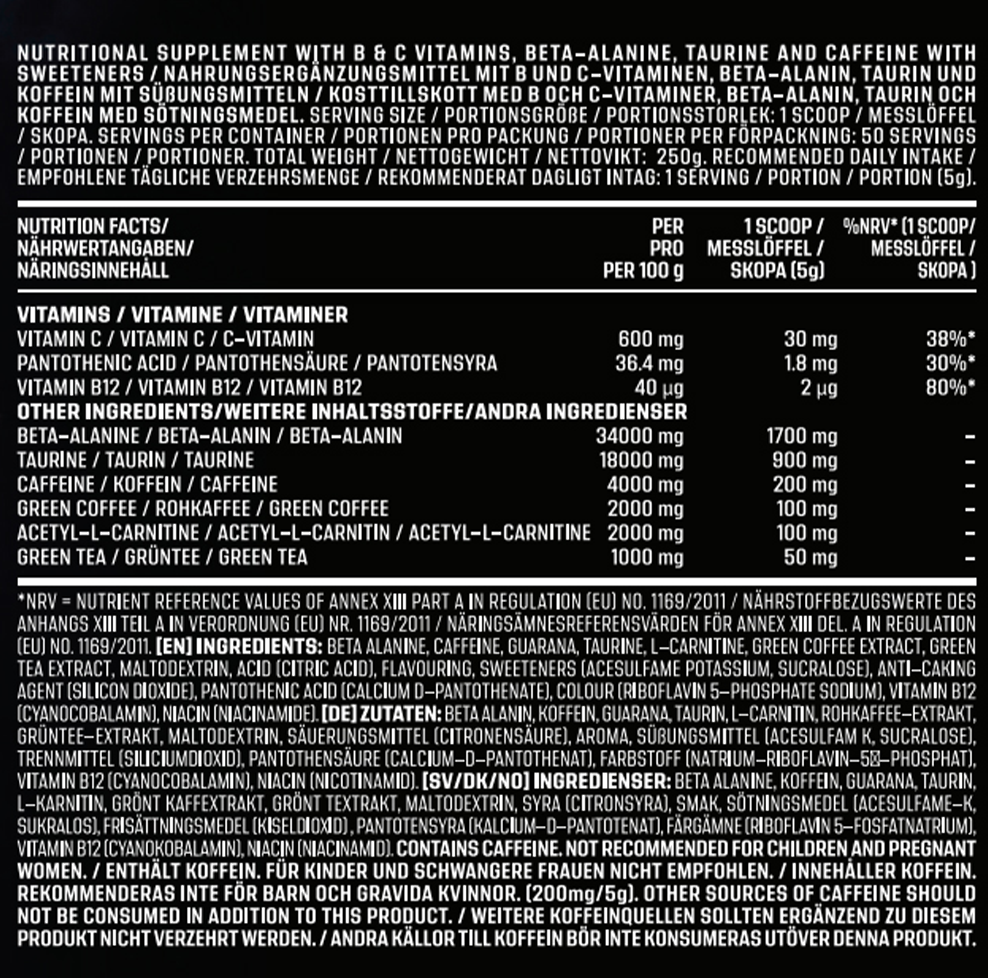 AK-47 Labs Hardstyle Pre-workout - 250 g