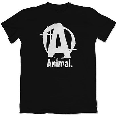 Animal Basic Logo T-Shirt - Black - S