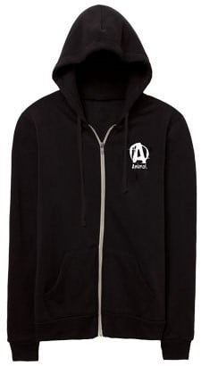 Animal Hooded Zipper - Black - S