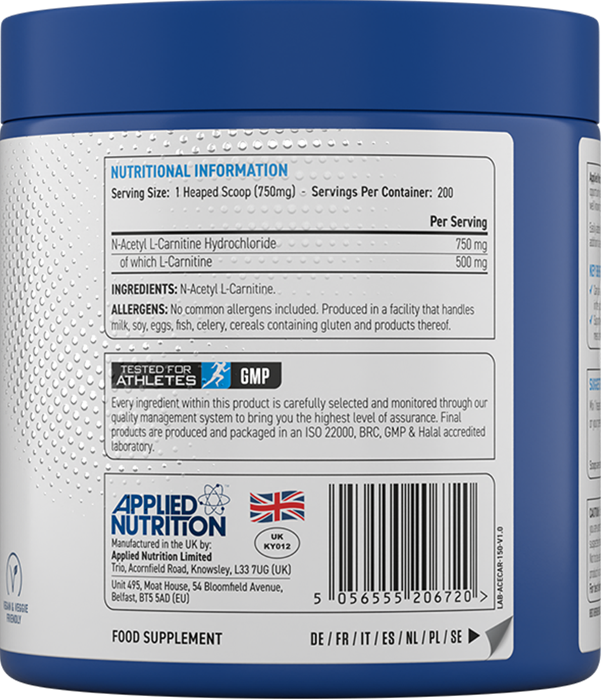 Applied Nutrition Acetyl L-Carnitine - 150 g