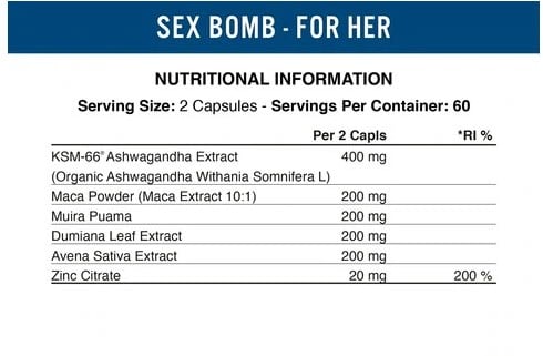 Applied Nutrition Sex Bomb Male - 120 caps