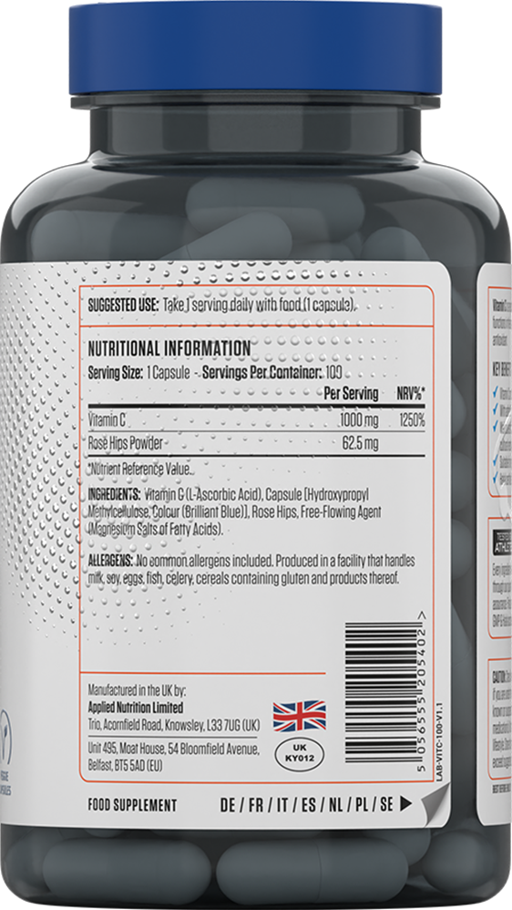 Applied Nutrition Vitamin C 1000 - 100 tabs