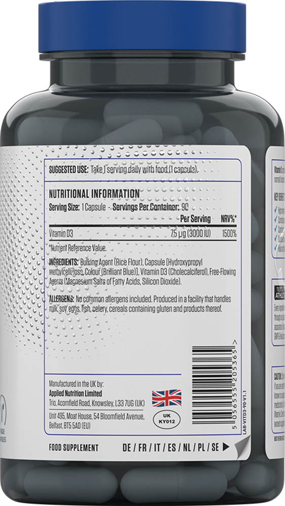 Applied Nutrition Vitamin D3 - 90 caps
