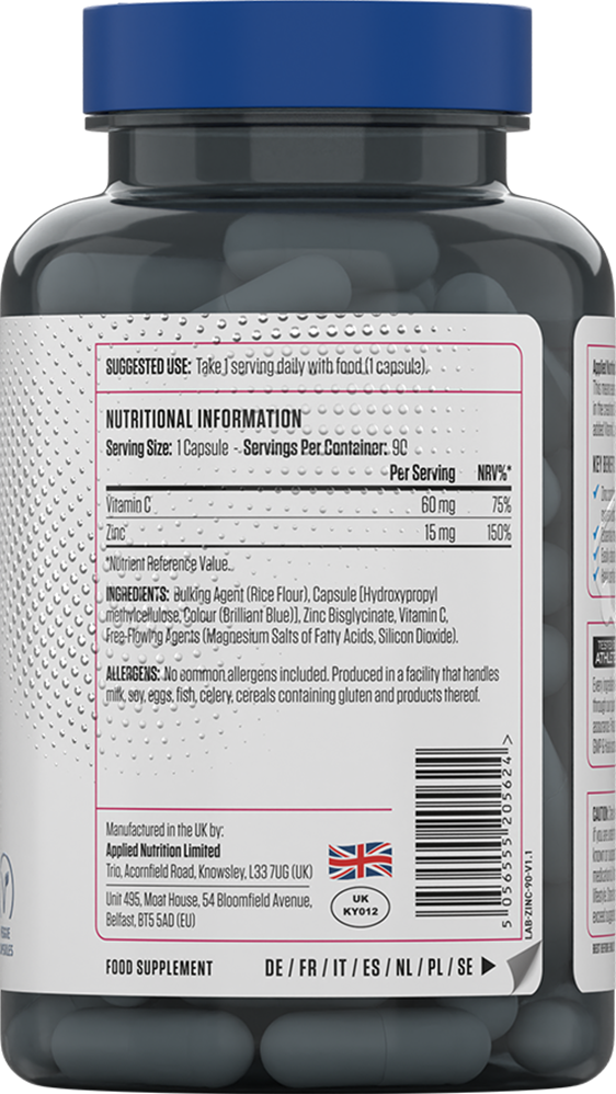 Applied Nutrition Zinc - 90 caps