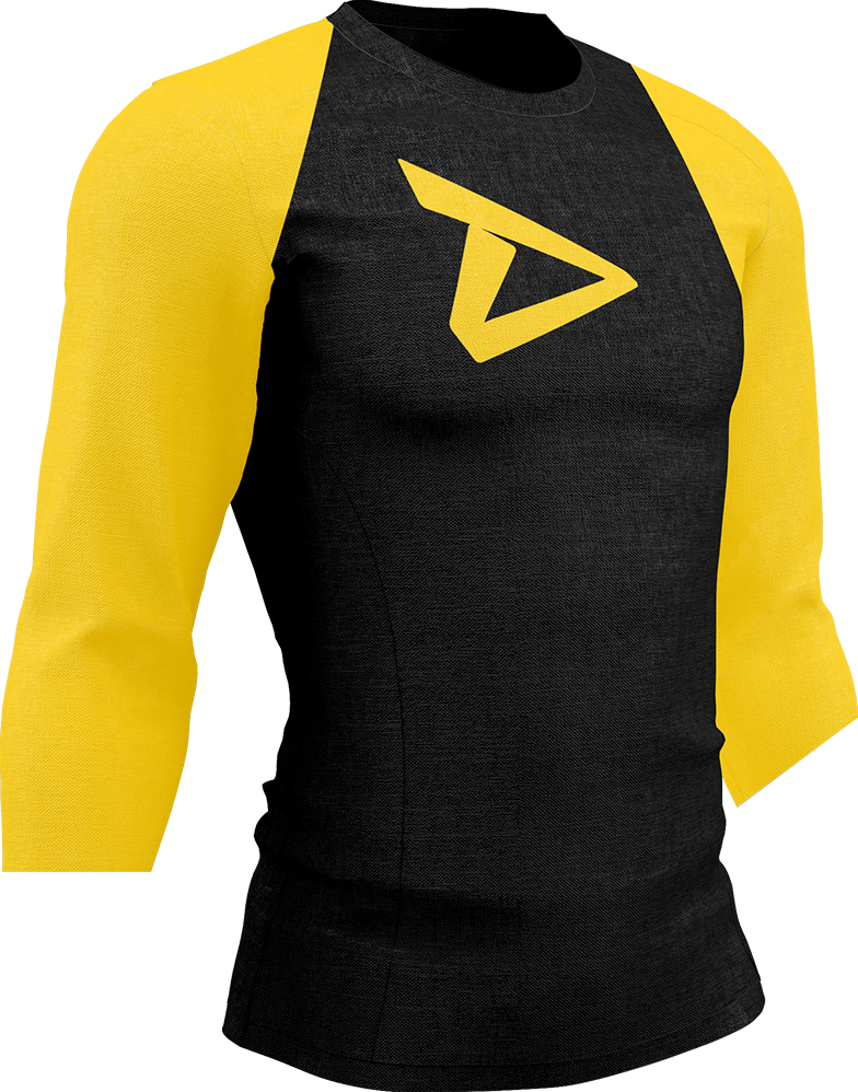 Dedicated 3/4 Sleeve Raglan Shirt Logo