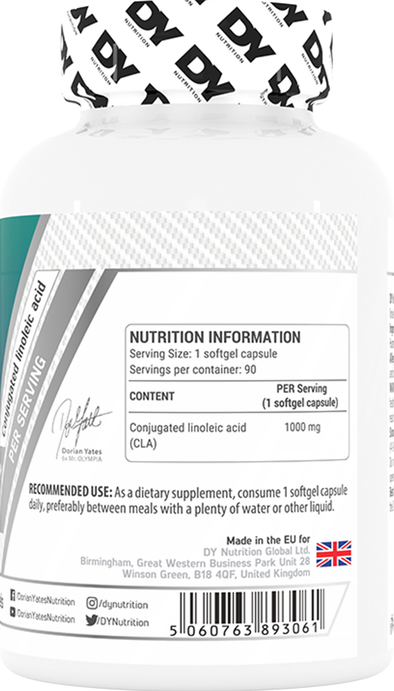 DY Nutrition CLA 1000mg - 90 softgels