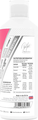 DY Nutrition Collagen + Vitamin C + Hyaluronic Acid - 500 ml