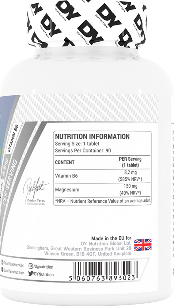 DY Nutrition Magnesium + B6 Organic - 90 tabs