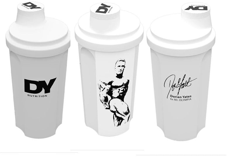 Dorian Yates Nutrition Shaker Signature - 700 ml - White