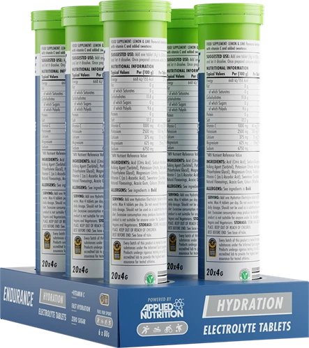Applied Nutrition Endurance Hydration Electrolyte tabs - 6 x 20 tabs