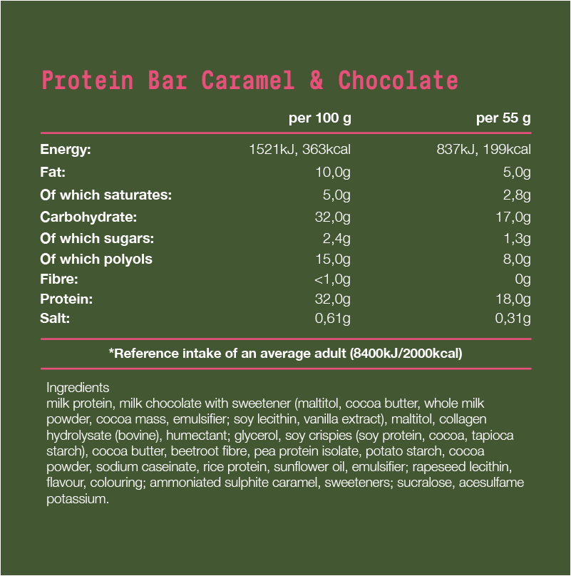 Fit & Co Protein Crunch Bar - 10 x 55 g - Hazelnut Chocolate
