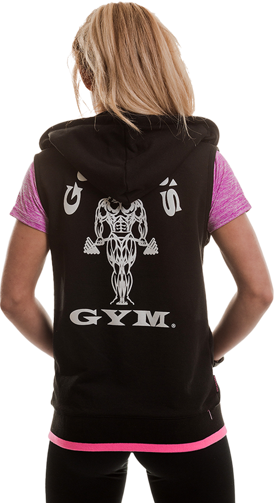 Golds Gym Ladies Sleeveless Hoodie