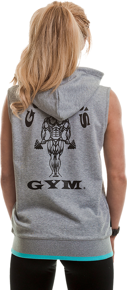 Golds Gym Ladies Sleeveless Hoodie
