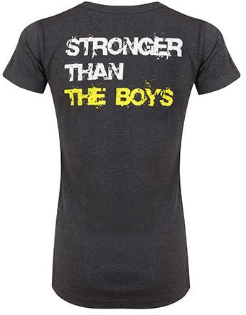 Golds Gym Ladies T-Shirt Logo - Charcoal - XS