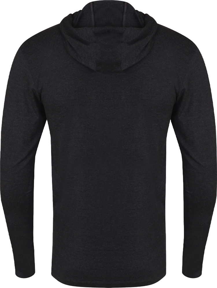 Golds Gym Long Sleeve Hood T-Shirt - S - Black