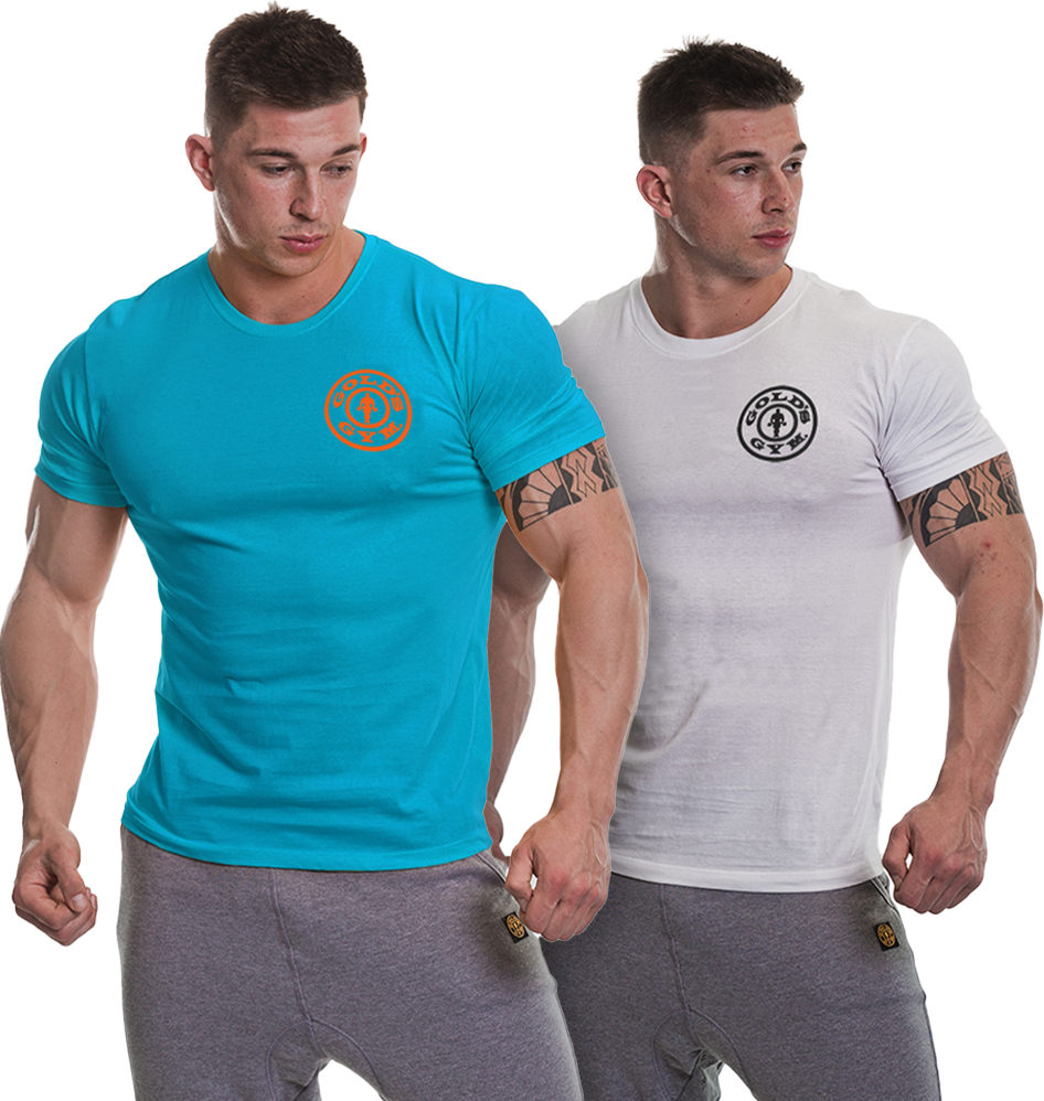 Golds Gym T-Shirt Logo Chest - S