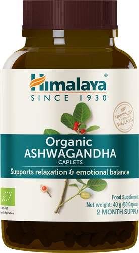 Himalaya Organic Ashwagandha - 60 caps