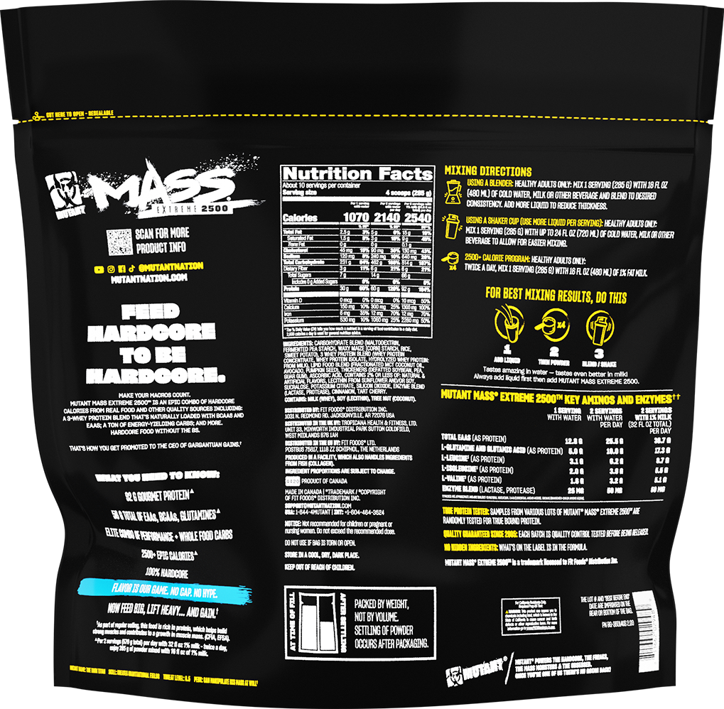 Mutant Mass Extreme 2500 - 2720 g