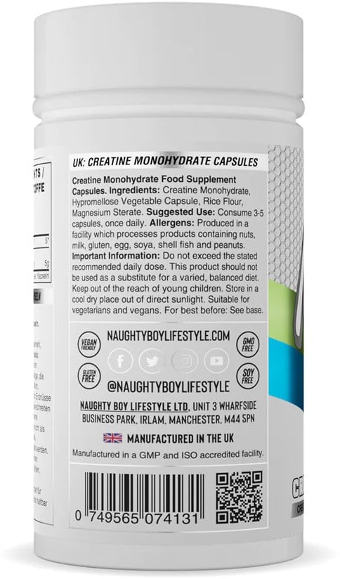 Naughty Boy Creatine Capsules - 120 caps