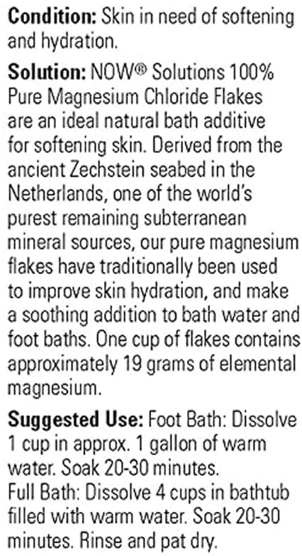 NOW Foods NOW7738 Magnesium Flakes - 1531 g
