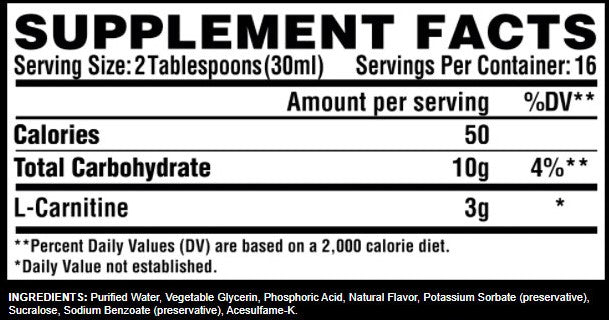 Nutrex Liquid L-Carnitine - 480 ml