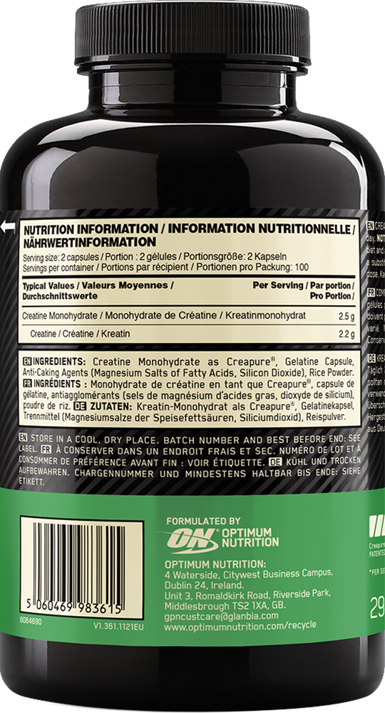 Optimum Nutrition Creatine - 200 caps