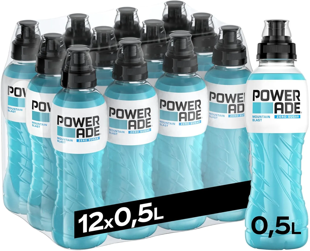 Powerade Zero Sugar - 12 x 500 ml