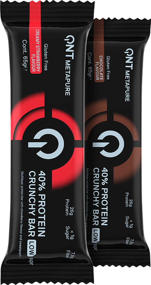 QNT 40% Protein Crunchy Bar - 12 x 65 g