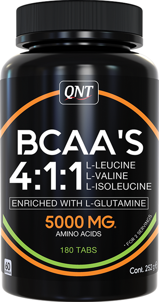 QNT BCAA 4:1:1+ L-Glutamine - 180 tabs