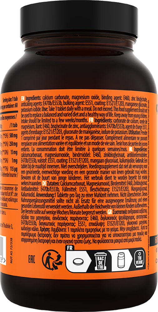 QNT Calcium-Magnesium-Zinc - 60 tabs