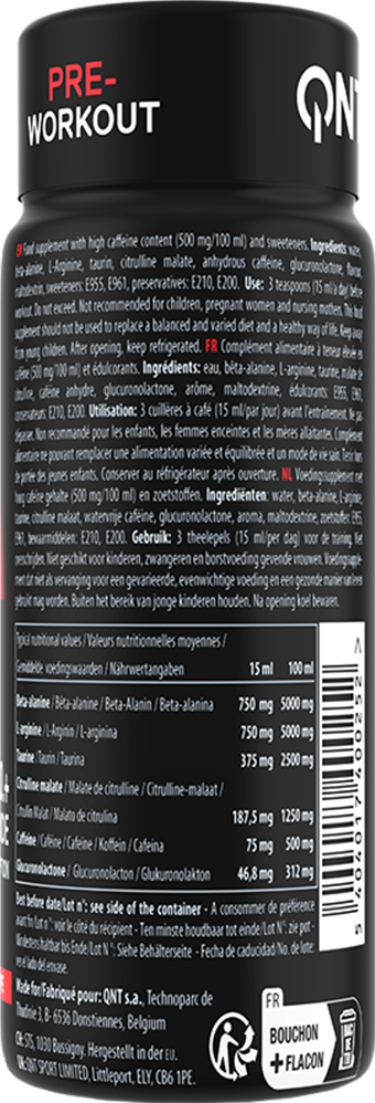 QNT NO+ Elite Shot - 12 x 80 ml - Cherry Grape
