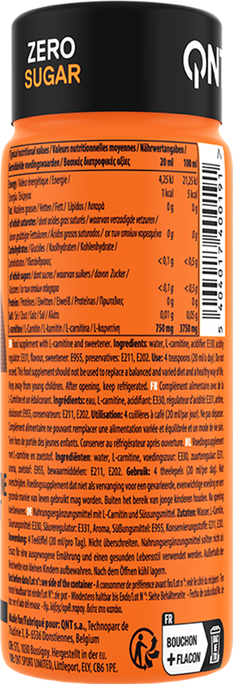 QNT L-Carnitine 3000 mg - 12 x 80 ml - Red Fruit
