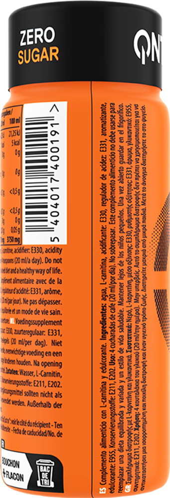 QNT L-Carnitine 3000 mg - 12 x 80 ml - Red Fruit