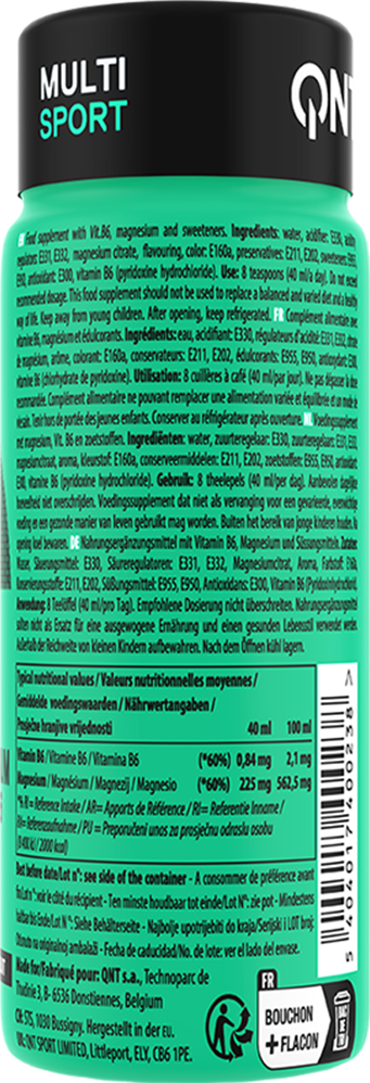 QNT Magnesium Sport - 12 x 80 ml - Tropical