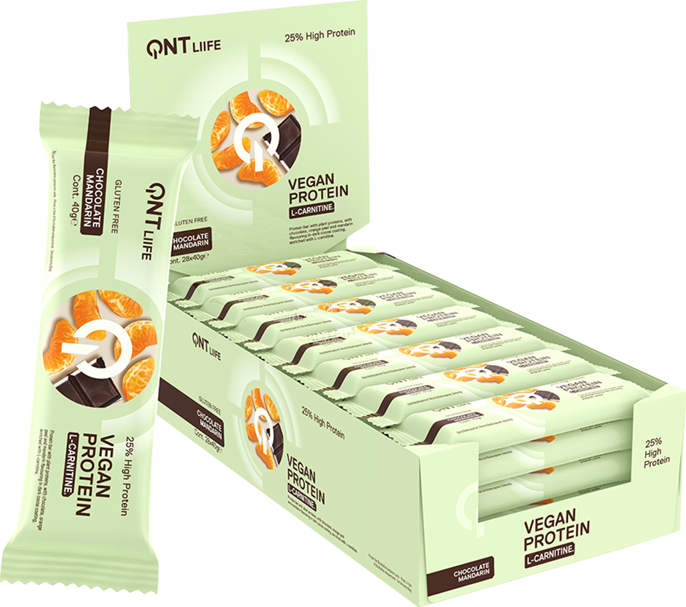QNT Vegan Protein Bar - 28 x 40 g
