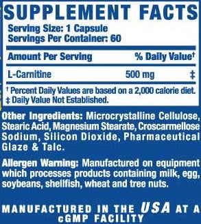 RCSS L-Carnitine-XS - 60 caps