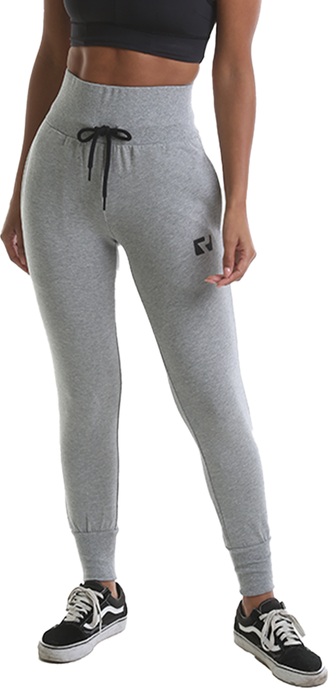 RIPT RCLPNT720 Ladies Deep Waist Jogpant - Grey