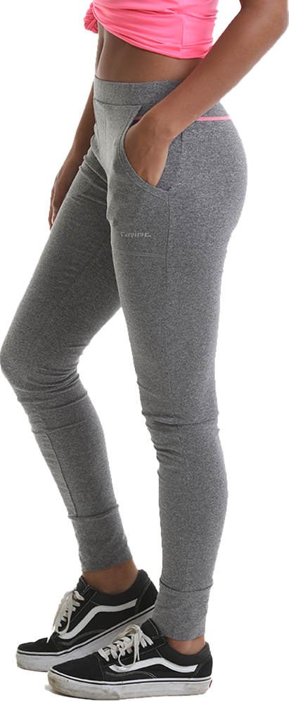 RIPT RCLPNT723 Ladies Jogger - Grey Marl