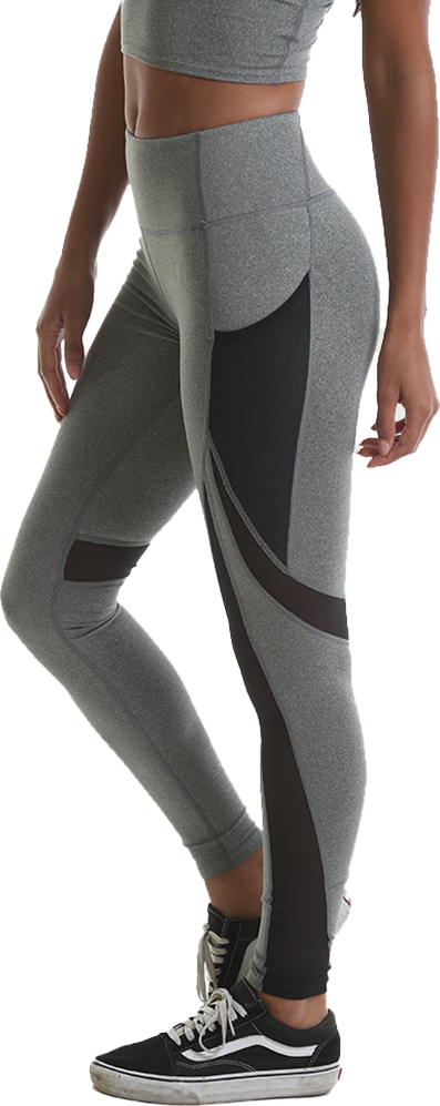RIPT RCLPNT733 Ladies Contrast Legging - Grey