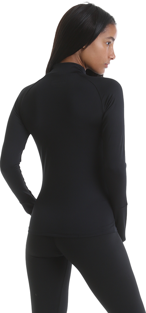 RIPT RCLTOP721 Ladies Zip Thru Top - Black