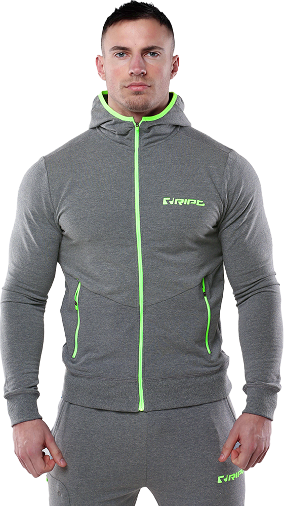 RIPT RCSWT703 Mens Slimfit TL Hoodie - Grey - S