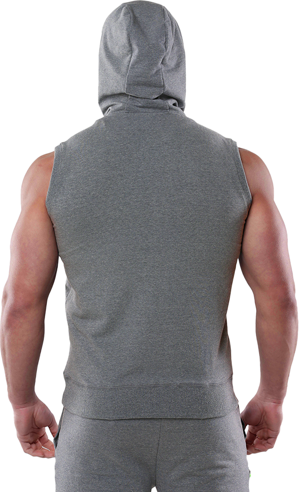 RIPT RCSWT704 Mens SL Tech Line Sleeve Hoodie - Grey Marl