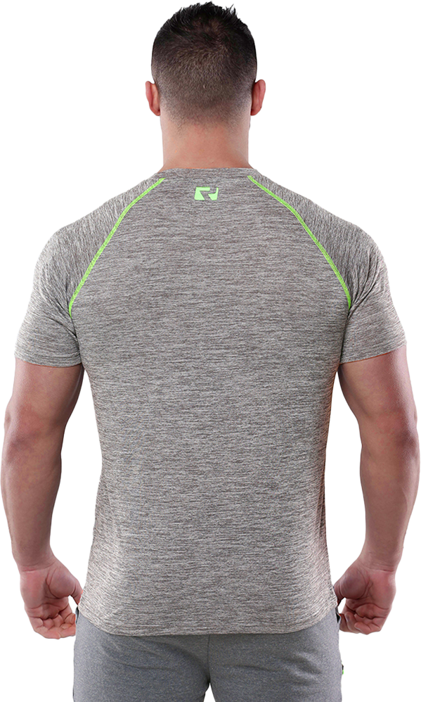 RIPT RCTS702 Mens Slimfit Tech Line T-shirt - Grey