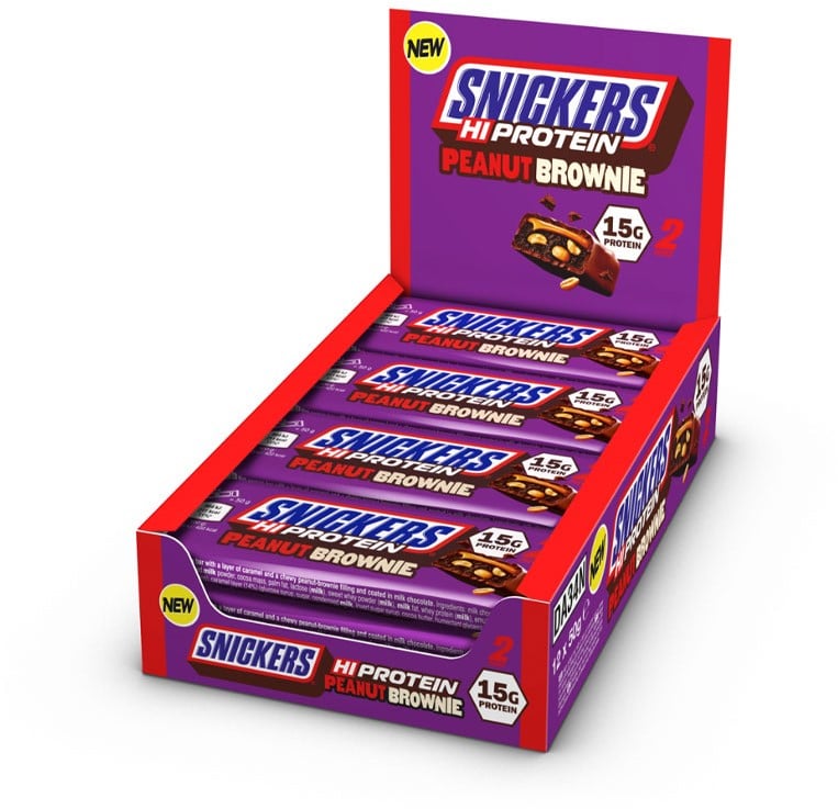 Snickers HiProtein Bar - 12 x 50 g - Peanut Brownie