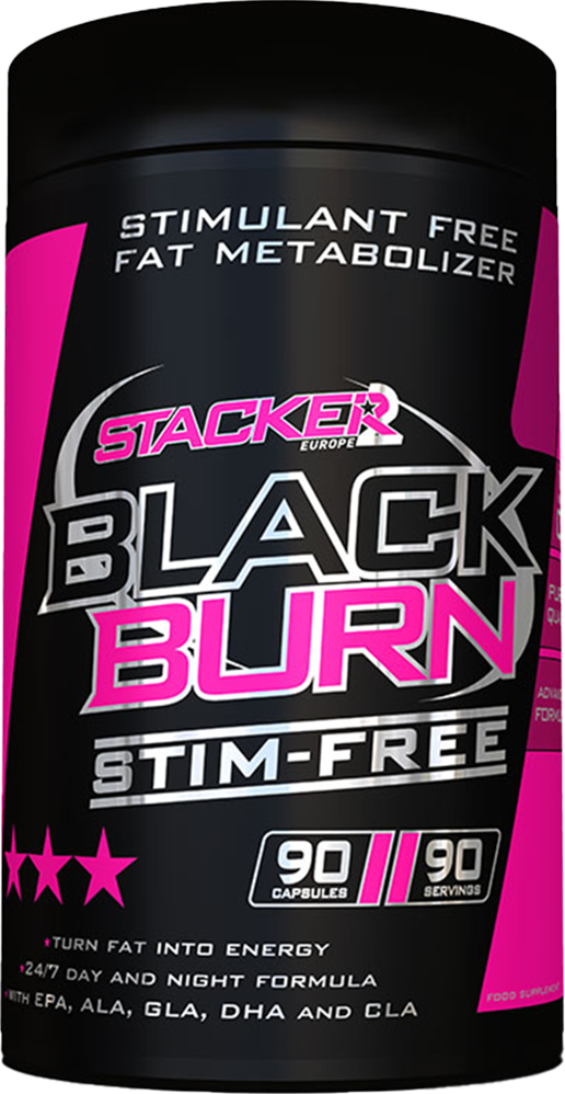 Stacker2 Black Burn Stim Free - 90 caps