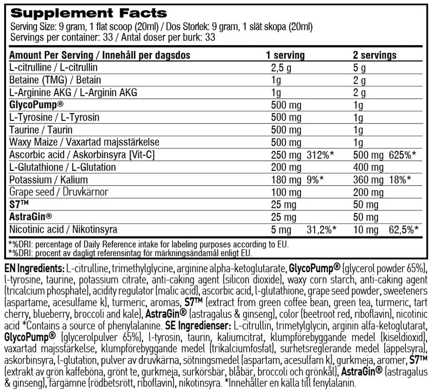 Swedish Supplements Bloody Pump - 300 g - Peach Mango