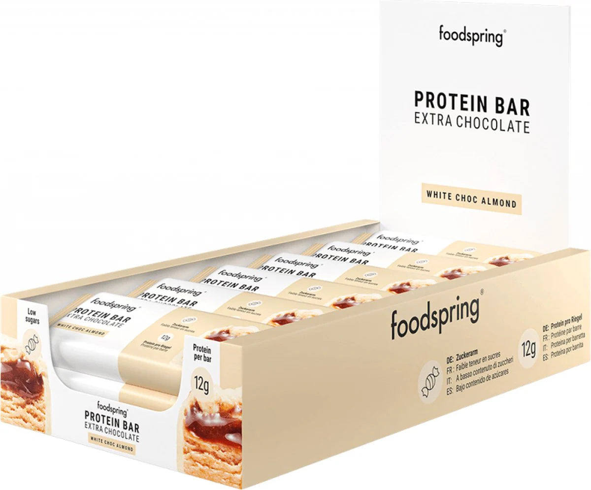 Foodspring Protein Bar Extra Chocolate - 12 x 45 gr