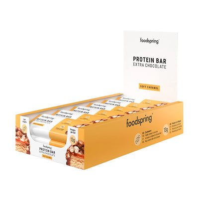 Foodspring Protein Bar Extra Chocolate - 12 x 45 gr