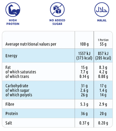 Kaimun Protein Bars - 12 x 55 g