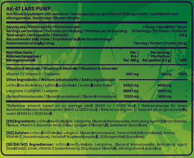 AK-47 Labs Pump - 225 g